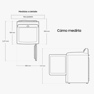 Foto 6 | Secadora De Ropa Samsung 24kg Frontal Sensor Dry Color Negro