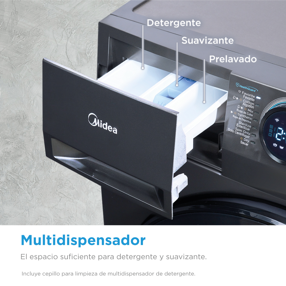 Foto 7 pulgar | Lavasecadora Midea Carga Frontal Smart Dial 12.5 Kg / 7 Kg