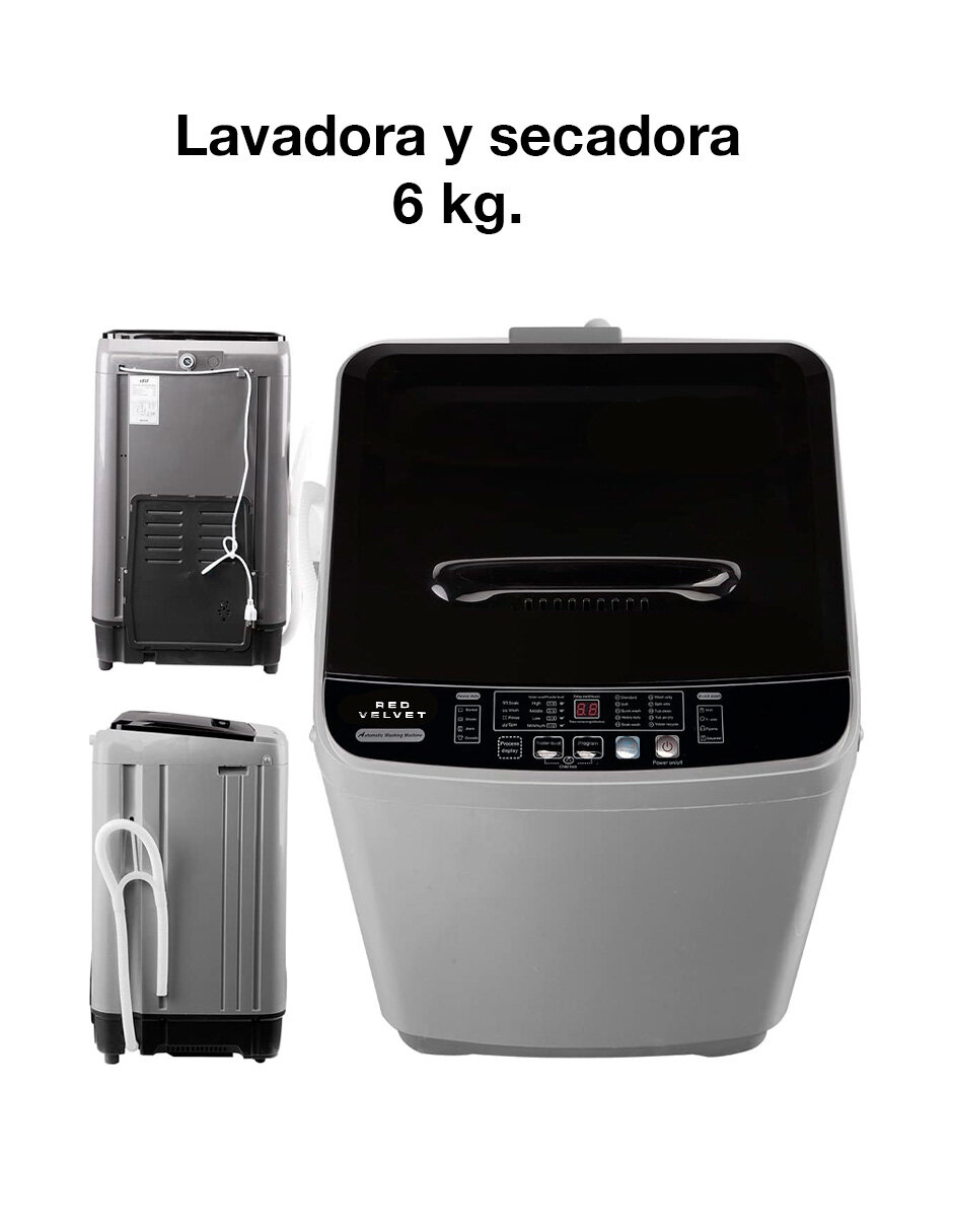 Foto 7 | Lavadora Automática Red Velvet  6 Kg Pantalla Led 10 Programas 8 Niveles