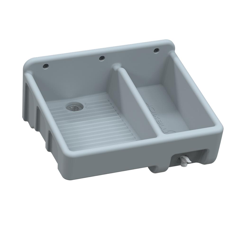 Lavadero Plástico Compacto Gris – Capacidad 15l