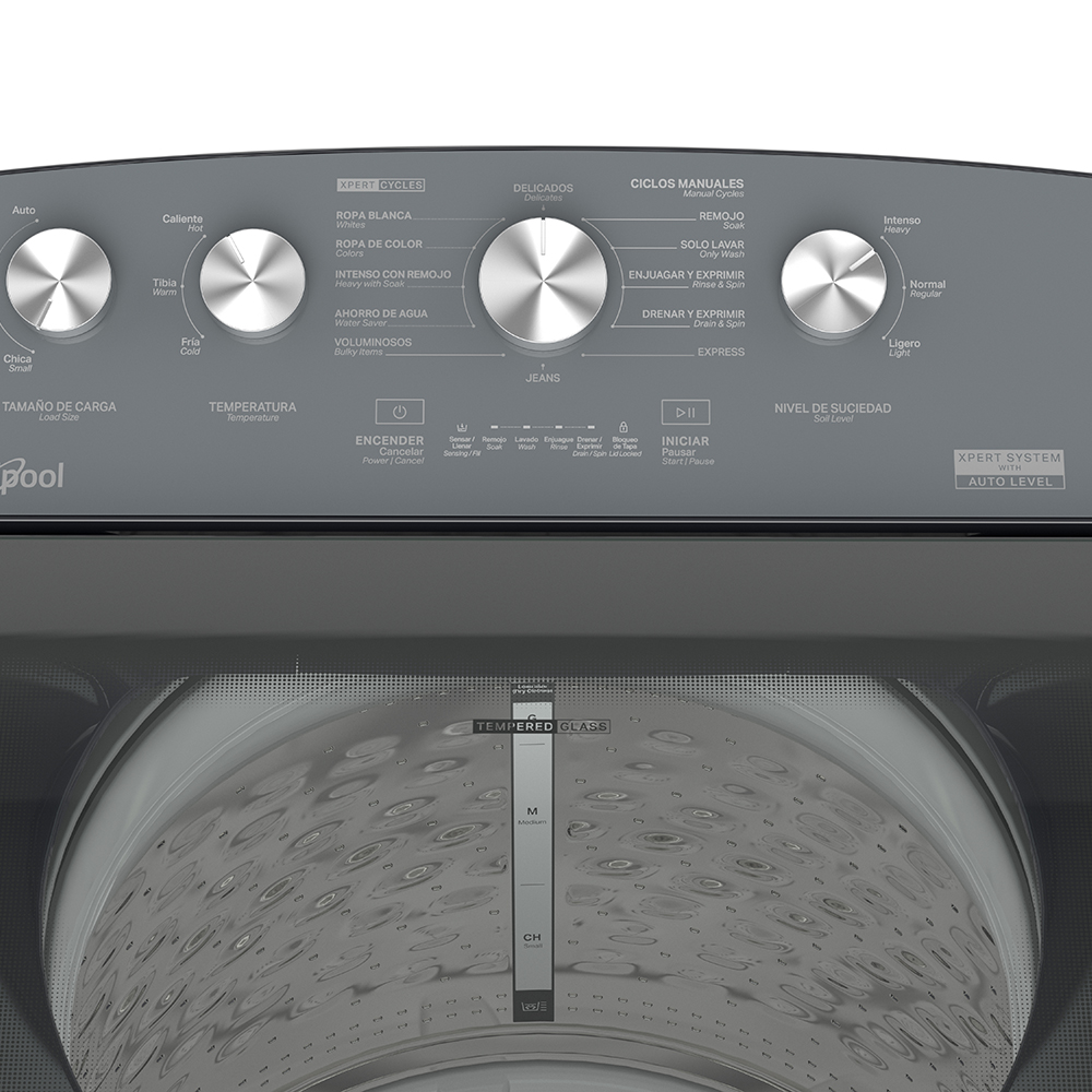 Foto 3 pulgar | Lavadora Whirlpool 8mwtw1844wmg Carga Superior 18kg Xpert System color Gris