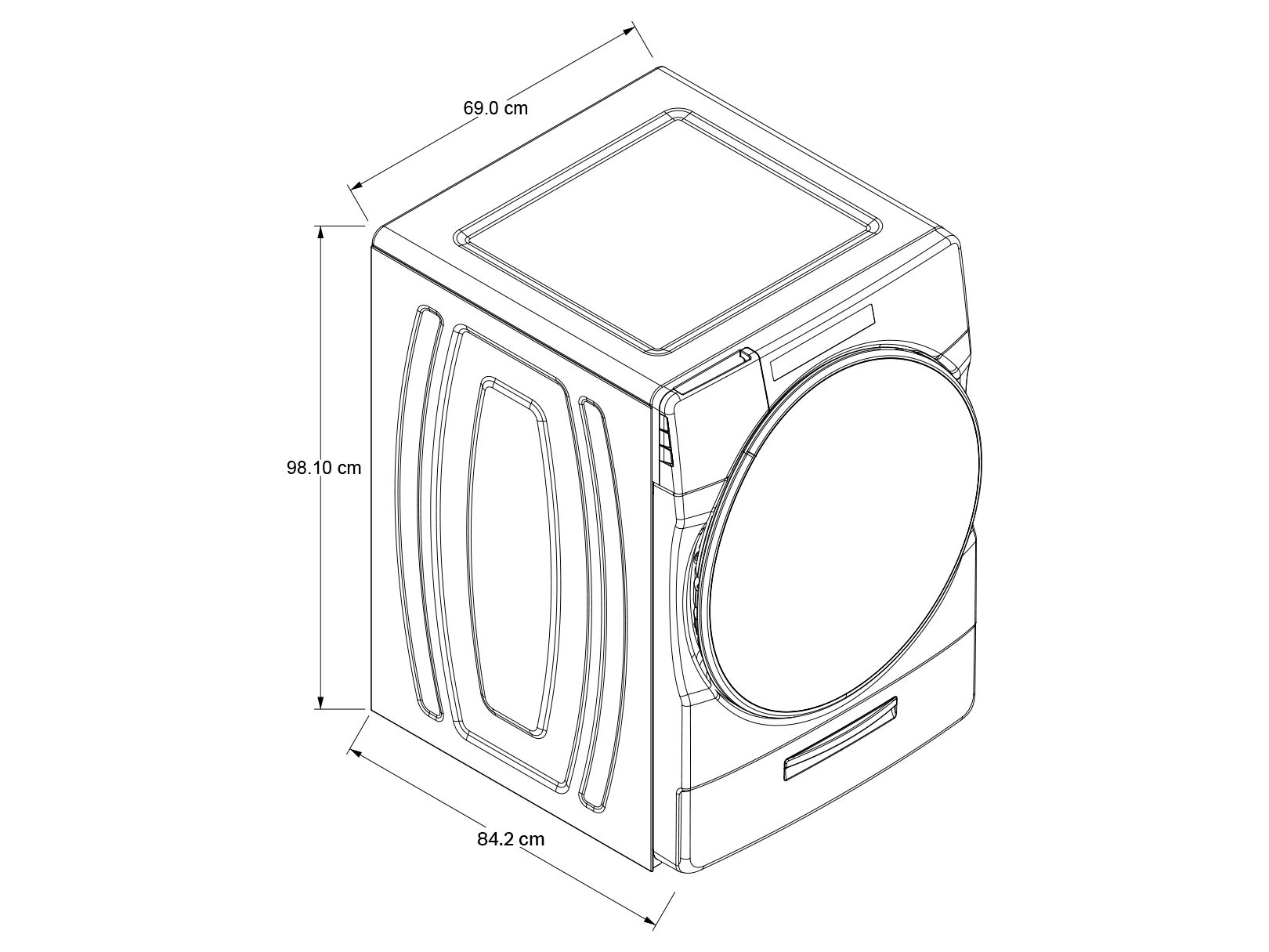 Foto 8 pulgar | Lavadora Whirlpool Carga Frontal Xpert Inverter 23kg 7mwfw6605mw color Blanco