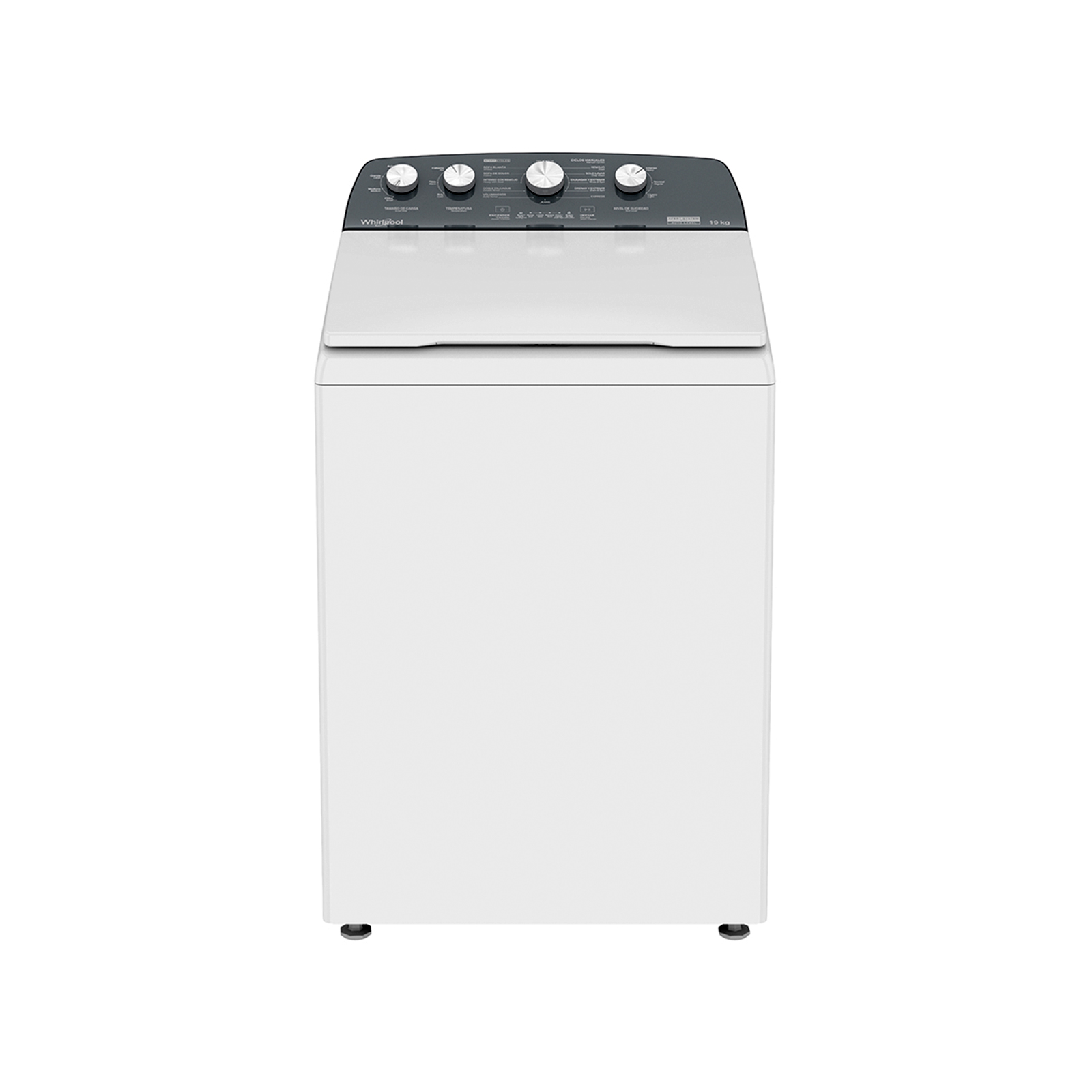 Lavadora Whirlpool 8MWTW1934MJM color Blanco 19 kg Xpert System