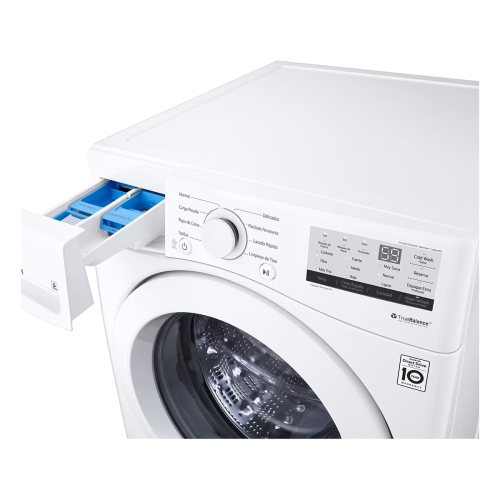 Foto 5 pulgar | Lavadora de Carga Frontal LG WM20WV26W Inverter Direct Drive 20 kg Blanca