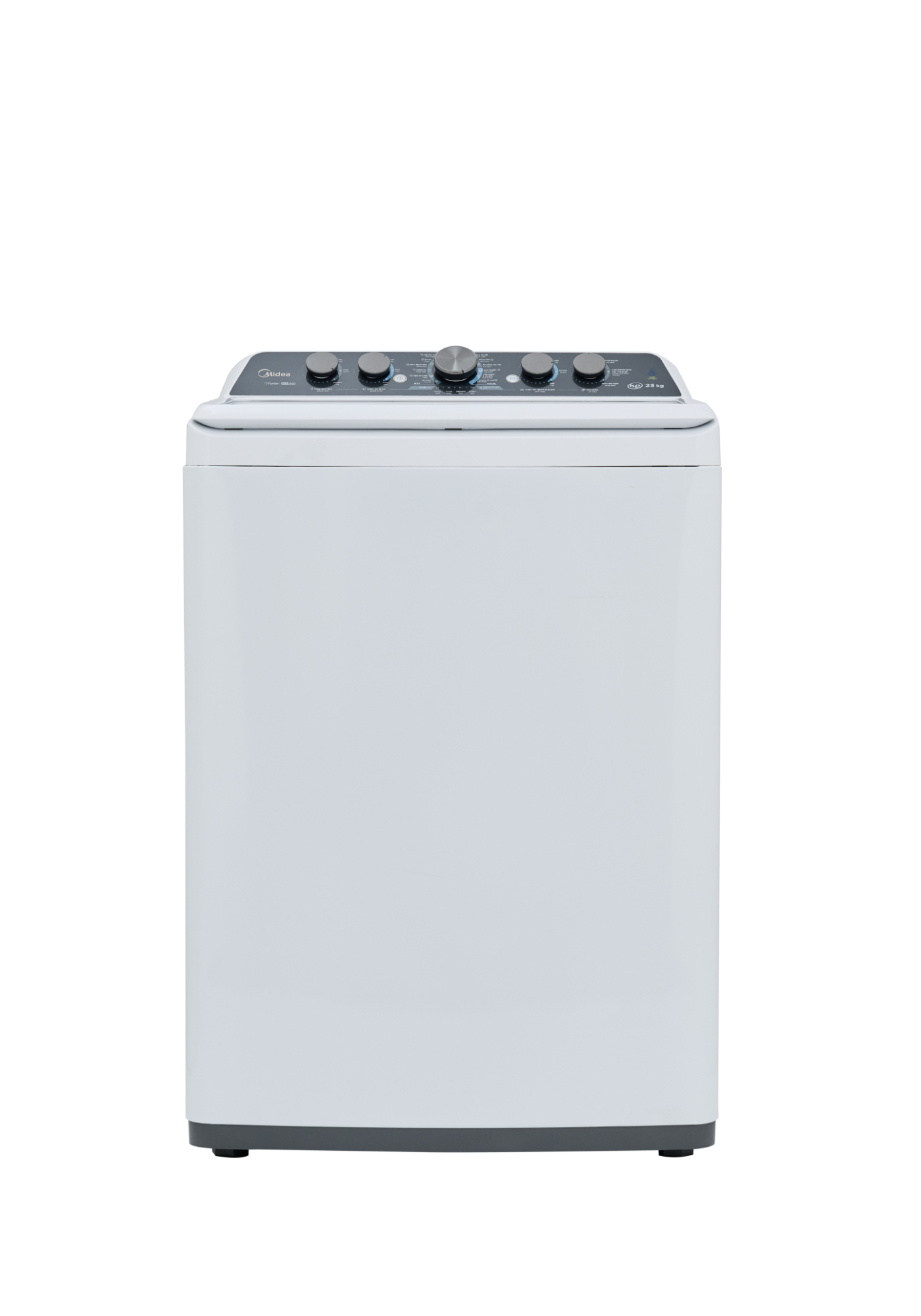 Lavadora Midea MA500W23/W color Blanco Carga Superior Vortex Wash 23 KG Agitador 5 Perillas