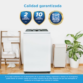 Foto 8 | Lavadora Midea MA500W21/W Carga Superior Vortex Wash 21 K Agitador 3 Perillas Blanca