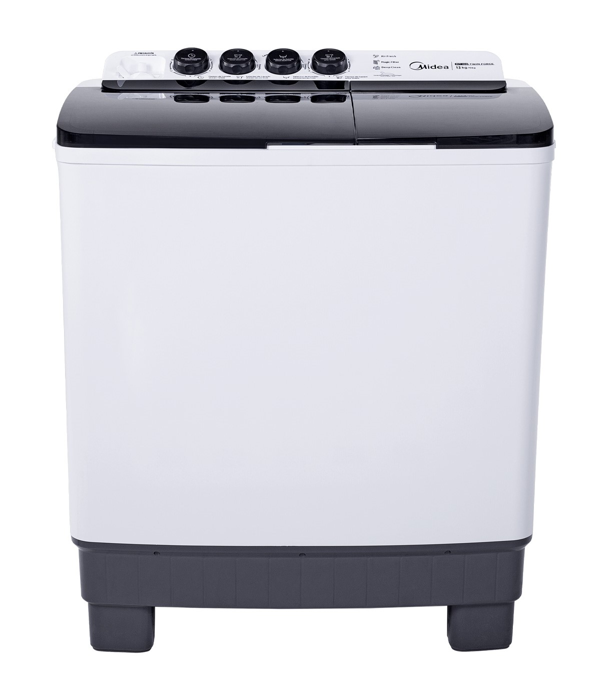 Foto 1 | Lavadora Semiautomática dos Tinas Midea 13kg Twin Force Pulsator color Blanco