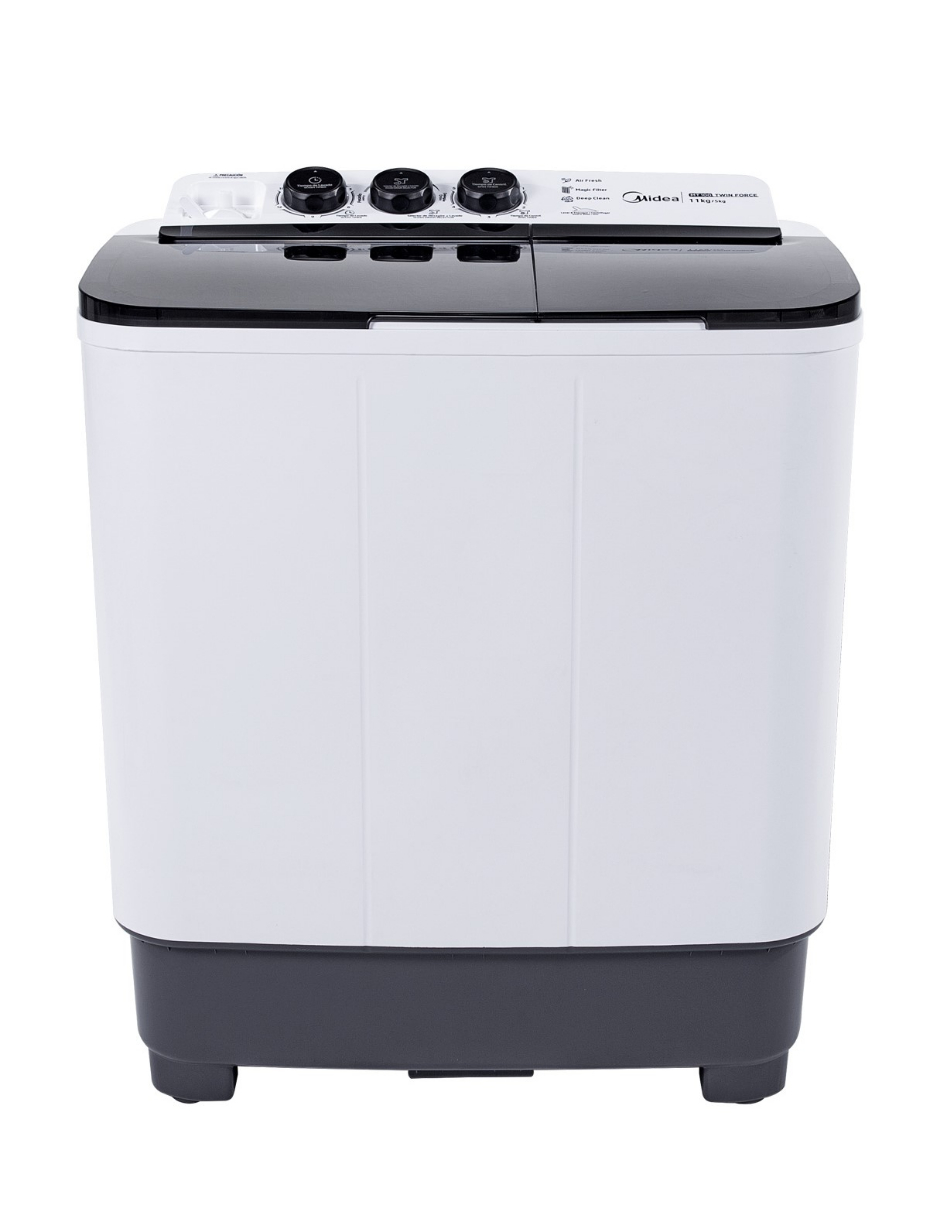 Foto 1 | Lavadora Semiautomática Dos Tinas Midea 11kg Twin Force Pulsator Blanca