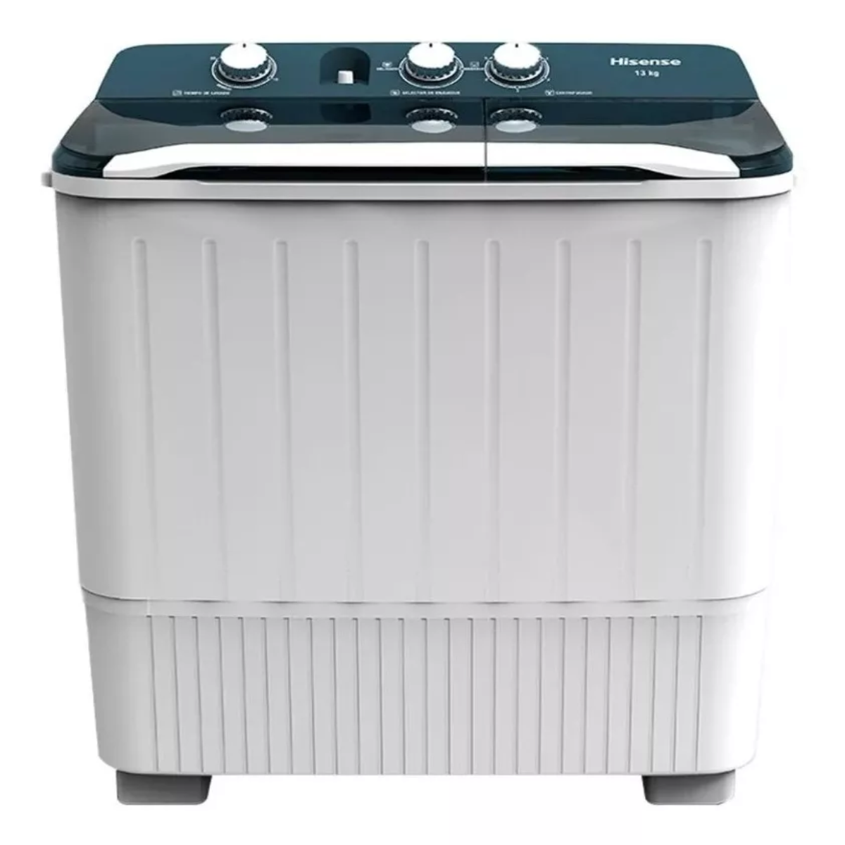 Lavadora Semiautomática De Doble Tina Hisense Wsa1301p Blanca 13kg 127 V