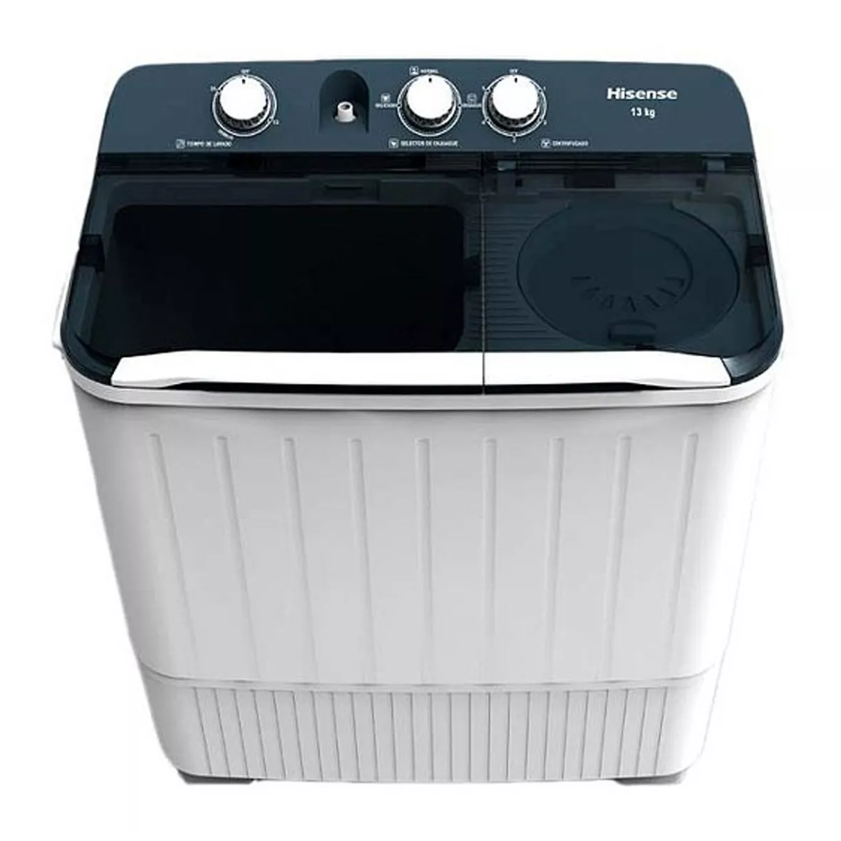 Foto 4 pulgar | Lavadora Semiautomática De Doble Tina Hisense Wsa1301p Blanca 13kg 127 V