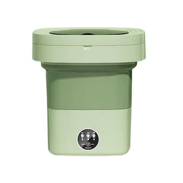 Mini Lavadora Plegable Secadora Portatil Centrigufadora Verde