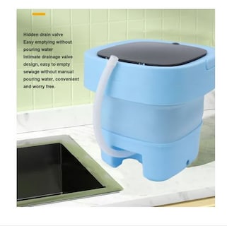 Foto 3 | Minilavadora Portátil Wünd Azul en Cubeta Plegable