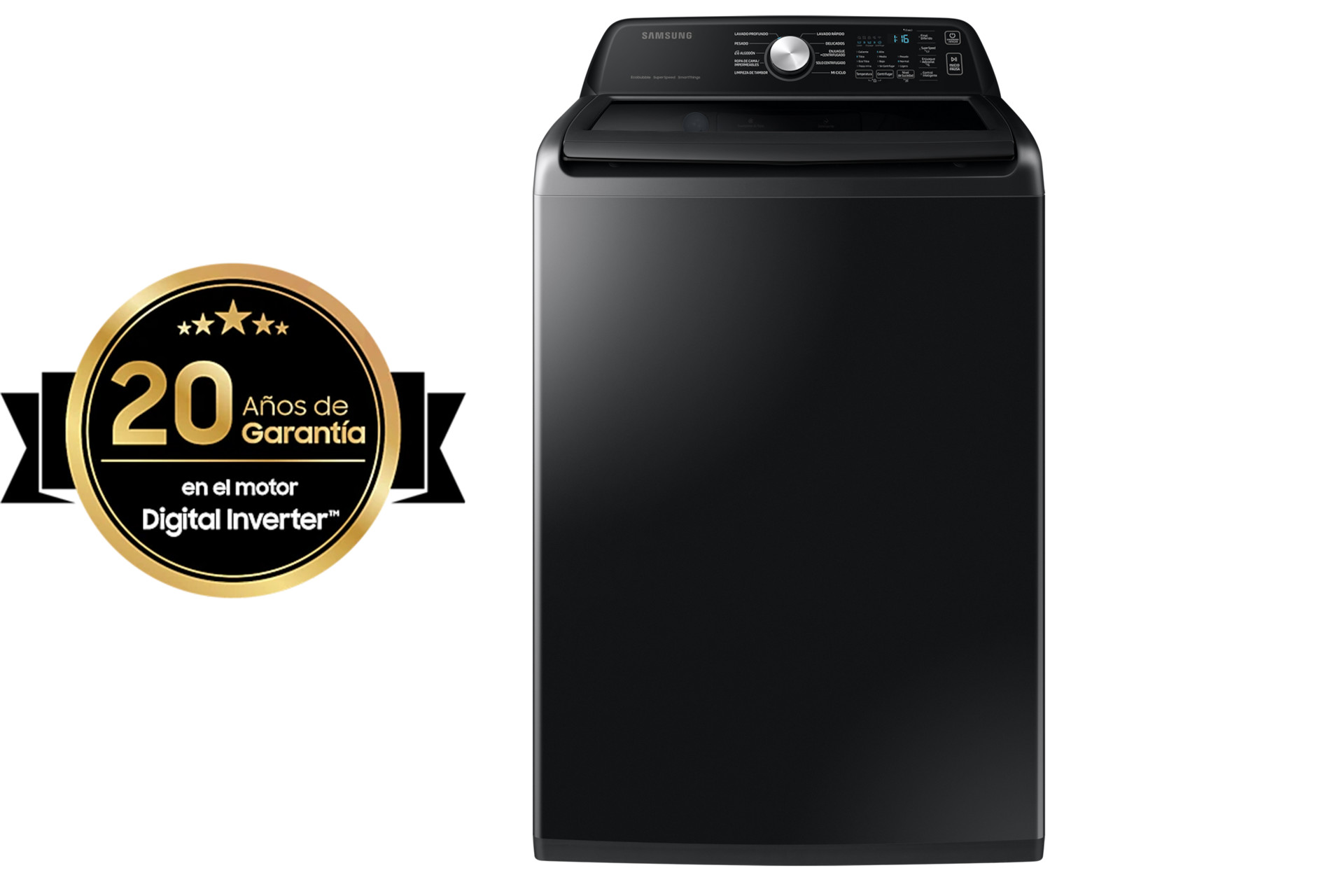 Foto 3 pulgar | Lavadora Samsung Superior 22 kg AI Control Ecobubble Negra