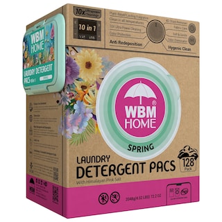 Foto 1 | Detergente En Cápsulas Wbm Home Spring Fragrance, 128 Unidades - Venta Internacional.