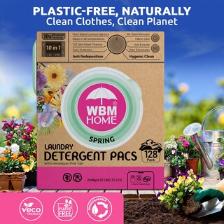 Foto 4 | Detergente En Cápsulas Wbm Home Spring Fragrance, 128 Unidades - Venta Internacional.