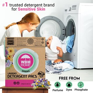 Foto 6 | Detergente En Cápsulas Wbm Home Spring Fragrance, 128 Unidades - Venta Internacional.