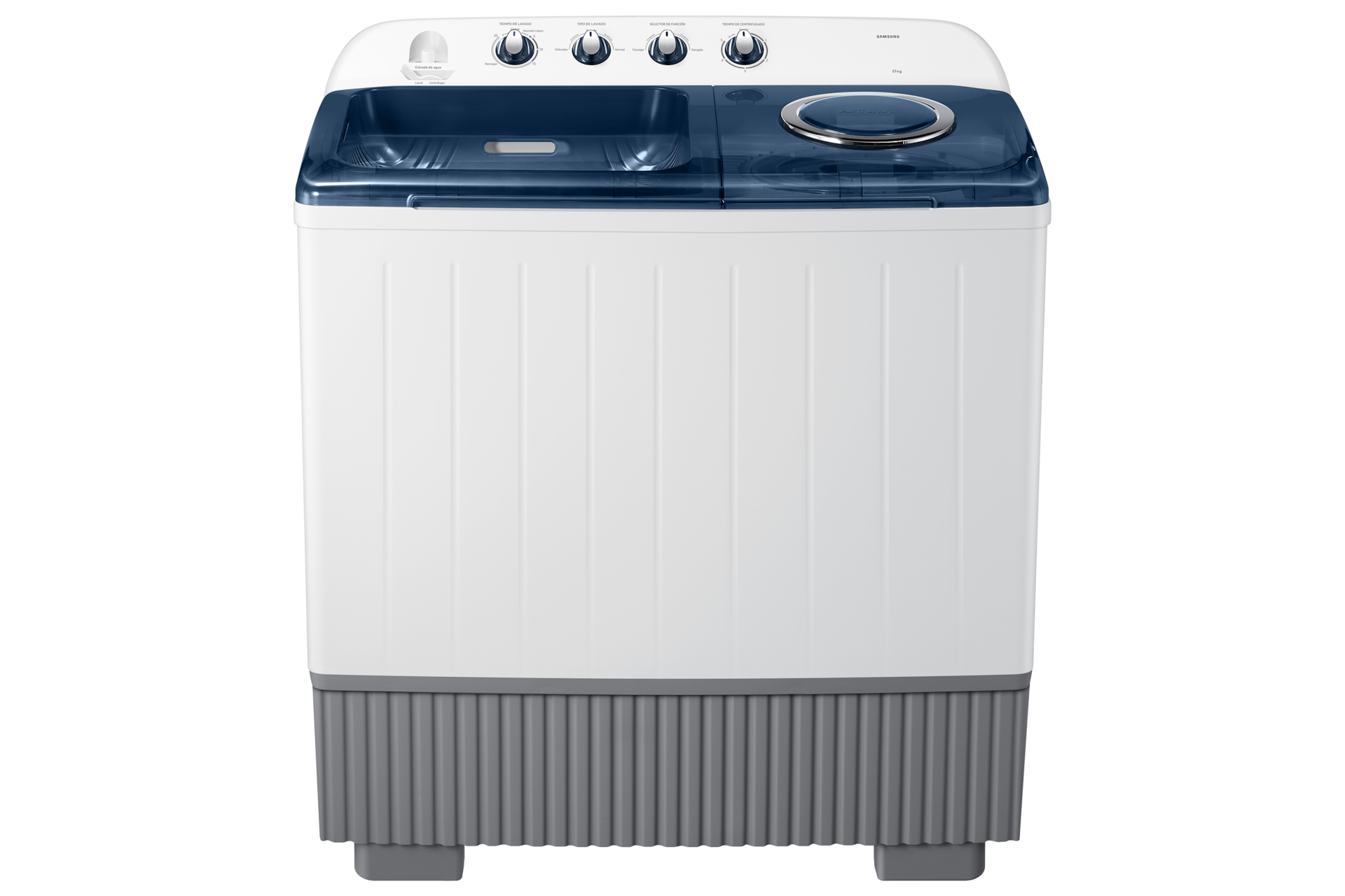Lavadora Samsung Doble Tina Magic Mixer 19 kg Blanca