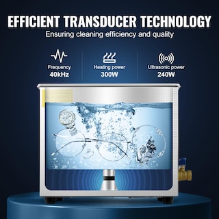Foto 3 | Limpiador Ultrasónico Vevor 10l Con Temporizador Digital Y Calentador 110v - Venta Internacional.