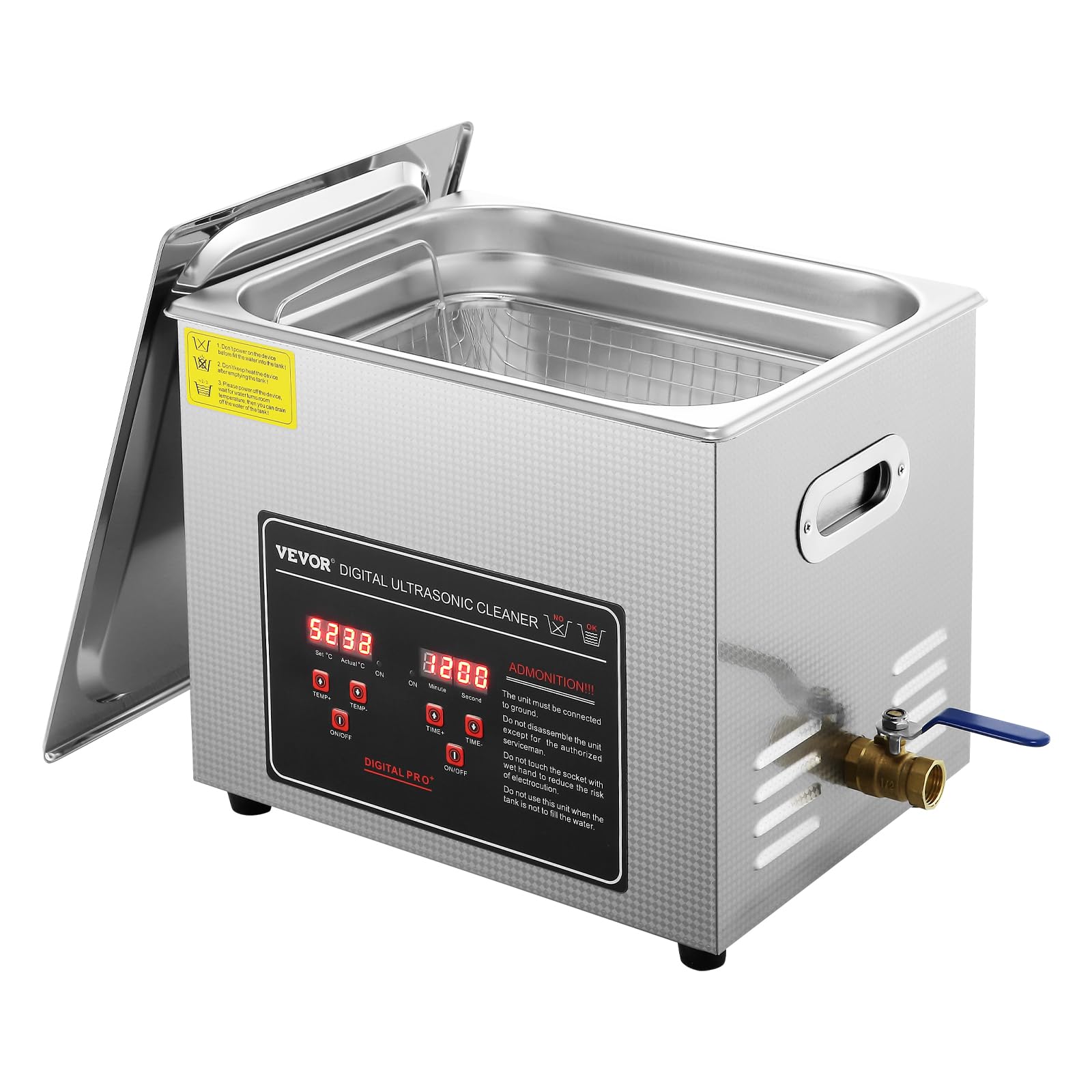 Foto 2 pulgar | Máquina De Limpieza Ultrasónica Vevor Professional 10l Con Temporizador - Venta Internacional.