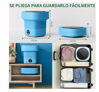Foto 2 | Lavadora Portátil Plegable Azul