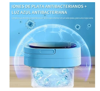 Foto 4 | Lavadora Portátil Plegable Azul