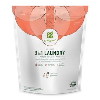 Foto 1 | Detergente Para Ropa En Cápsulas Grab Green, 3 En 1, 60 Unidades, Gardenia - Venta Internacional.