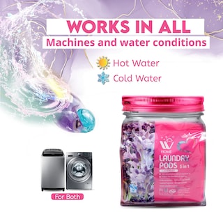 Foto 3 | Laundry Pods Wbm 5 En 1, Ultraconcentrado En Total, 64 Unidades - Venta Internacional.