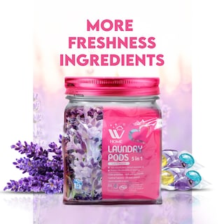 Foto 5 | Laundry Pods Wbm 5 En 1, Ultraconcentrado En Total, 64 Unidades - Venta Internacional.