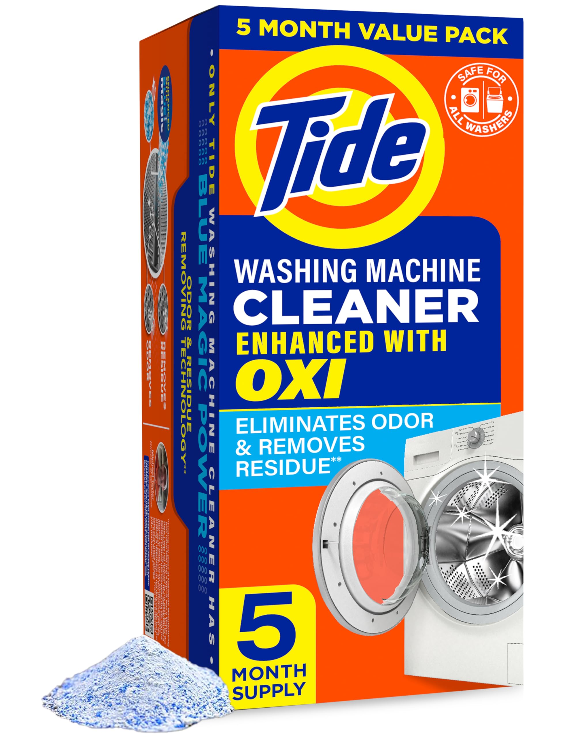 Limpiador De Lavadora Tide Oxi Para Cargador Frontal/superior, 5 Ml - Venta Internacional.
