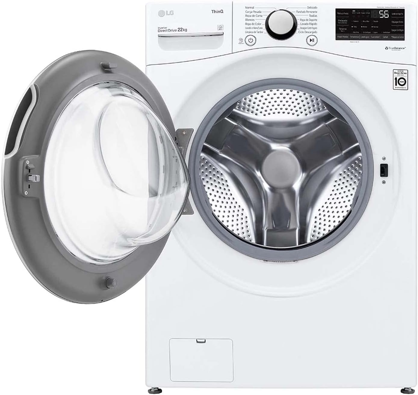 Foto 6 pulgar | Lavadora LG Carga Frontal WM22WV26SR 22 kg Blanca