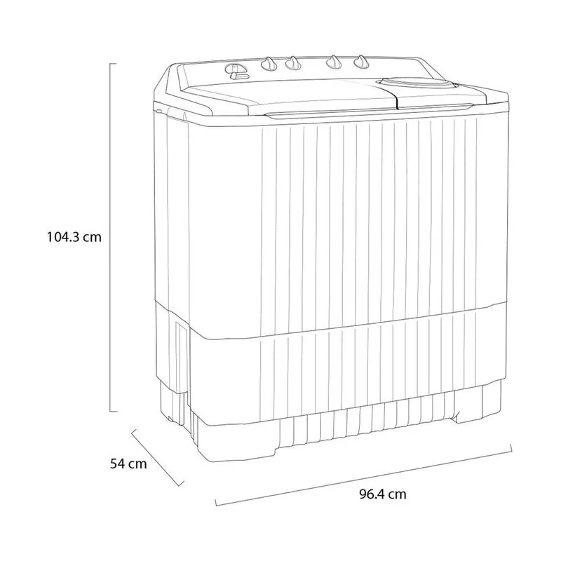 Foto 6 | Lavadora LG Semiautomática 18 kg Blanca