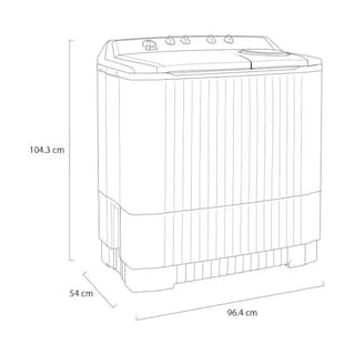 Foto 6 | Lavadora LG Semiautomática 18 kg Blanca