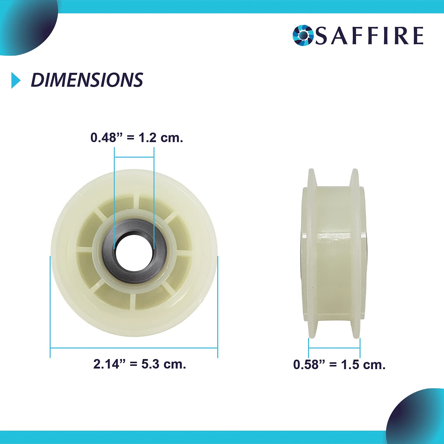 Foto 3 pulgar | Polea Idler Saffire 279640 De Repuesto Para Secadora Whirlpool & Kenmore - Venta Internacional.