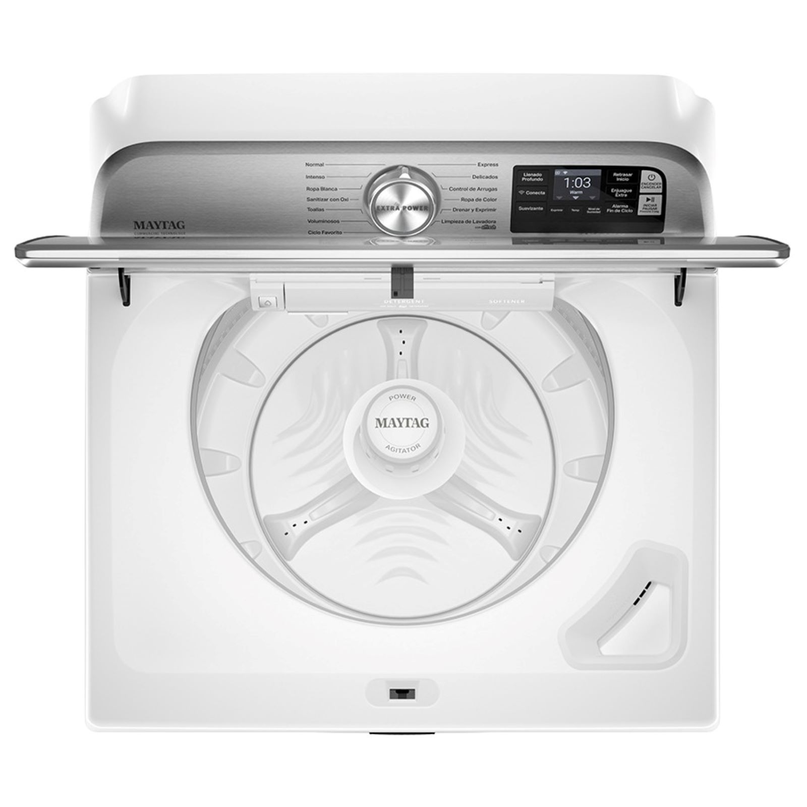 Foto 2 | Lavadora Carga Superior 28kg Extrapower Conectada Blanco 7mmvw7230lw