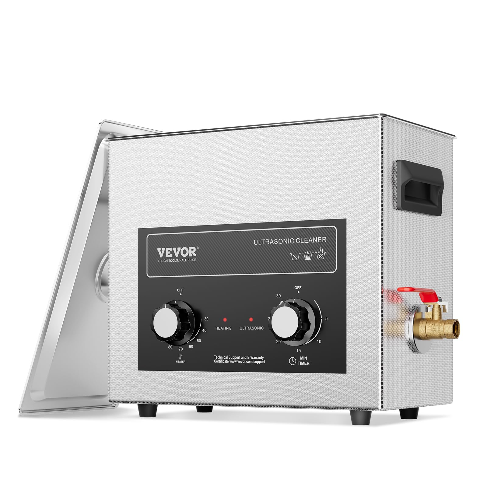 Limpiador Ultrasónico Vevor 6l Con Calentador  Temporizador Y Cesta De 180 W - Venta Internacional.