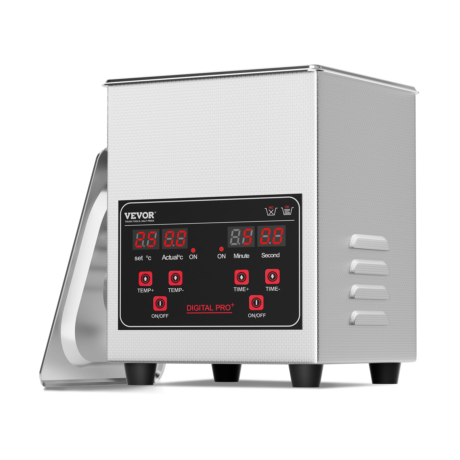 Foto 2 pulgar | Máquina De Limpieza Ultrasónica Vevor 1.3l 60w Con Temporizador Y Calentador - Venta Internacional.