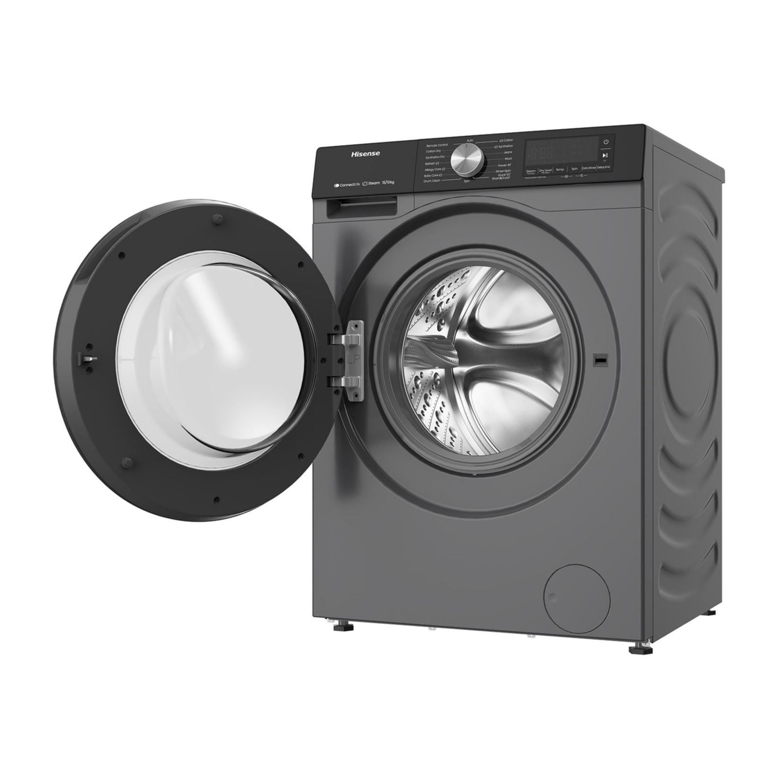 Foto 4 pulgar | Lavasecadora Inverter Hisense 15 Kilos Carga Frontal Gris Wd3s1543bt