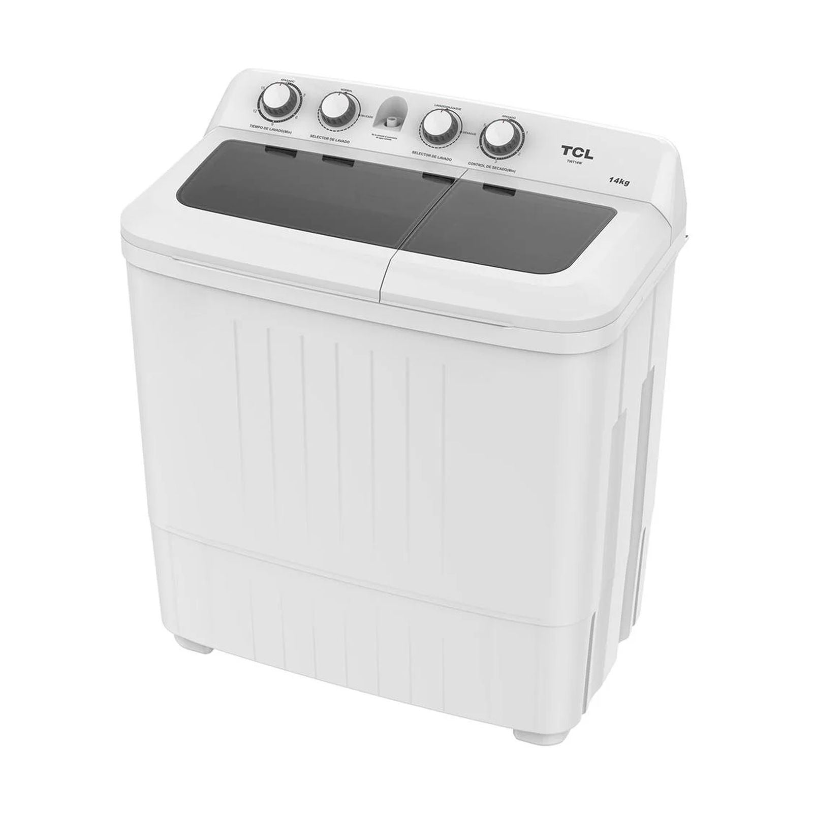 Foto 4 pulgar | Lavadora Semiautomática Tcl 14 Kilos Doble Tina Carga Superior Blanca Twt14w
