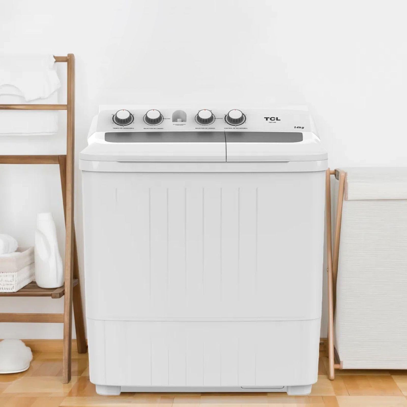 Foto 5 pulgar | Lavadora Semiautomática Tcl 14 Kilos Doble Tina Carga Superior Blanca Twt14w