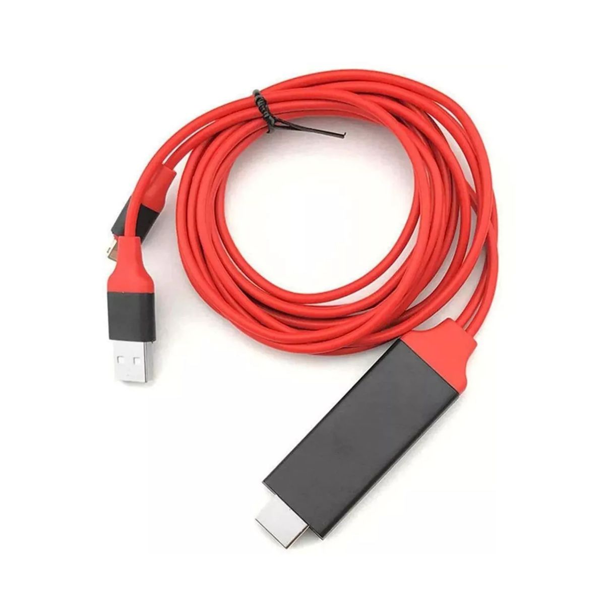 Foto 4 pulgar | Cable Adaptador De Lightning A Hdmi Elegate Wi39 Rojo