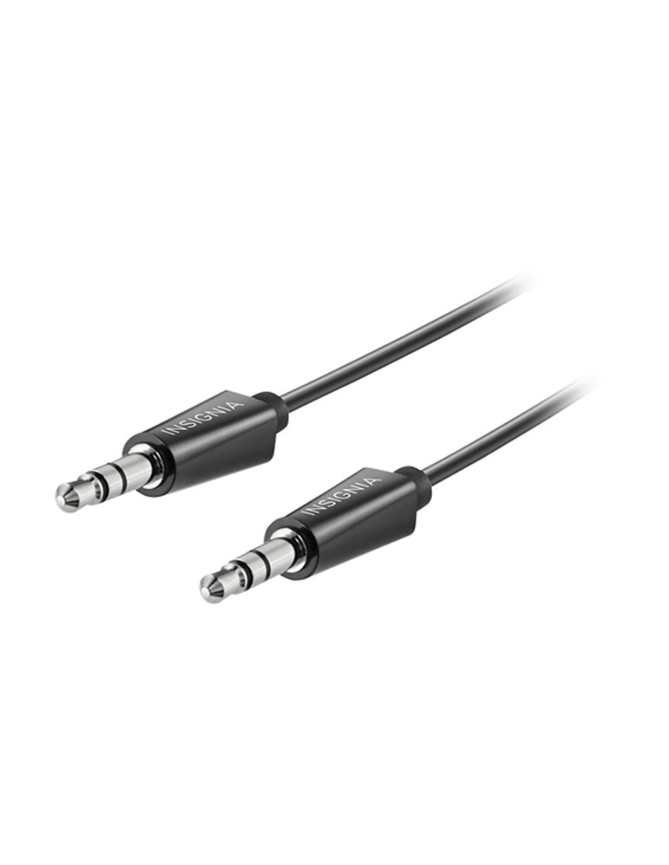 Foto 2 pulgar | Audio Cable Black Insignia 6' 3.5mm Ns-mh32