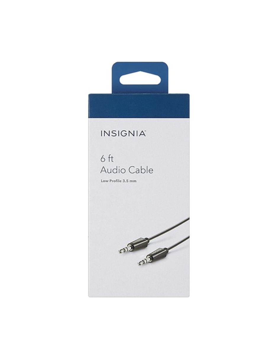 Foto 3 pulgar | Audio Cable Black Insignia 6' 3.5mm Ns-mh32