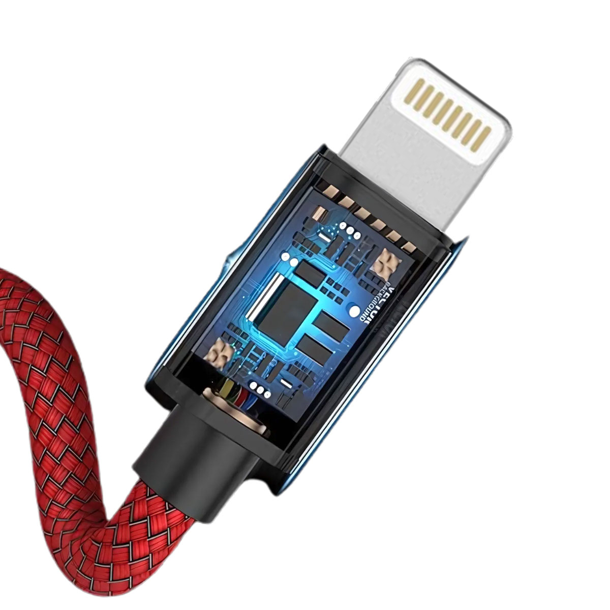Foto 3 pulgar | Jie Smart Cable De Datos 3a Lighting A Usb Varios Colores 1.8m