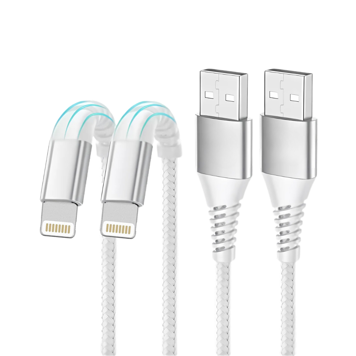 Jie Smart Cable De Datos 3a Lighting A Usb Varios Colores 1.8m