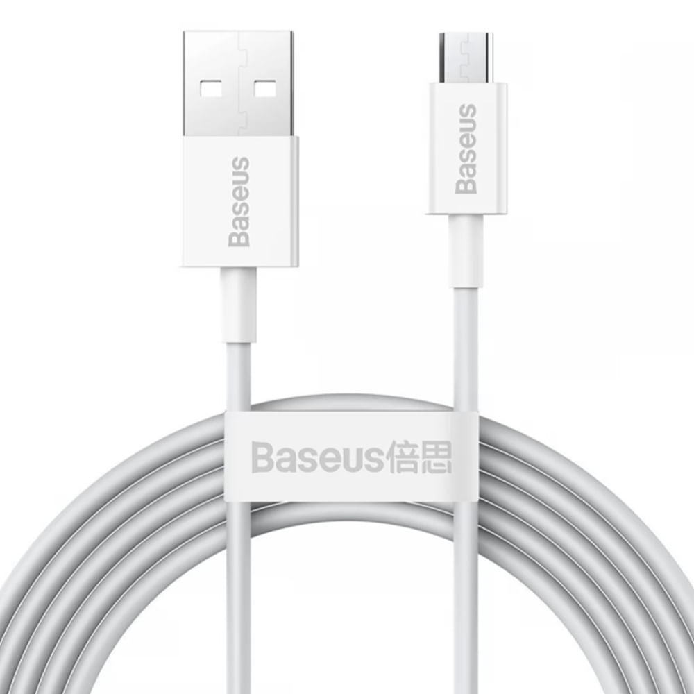 Foto 2 pulgar | Cable Micro Usb A Usb  1m  12w  Trenzado