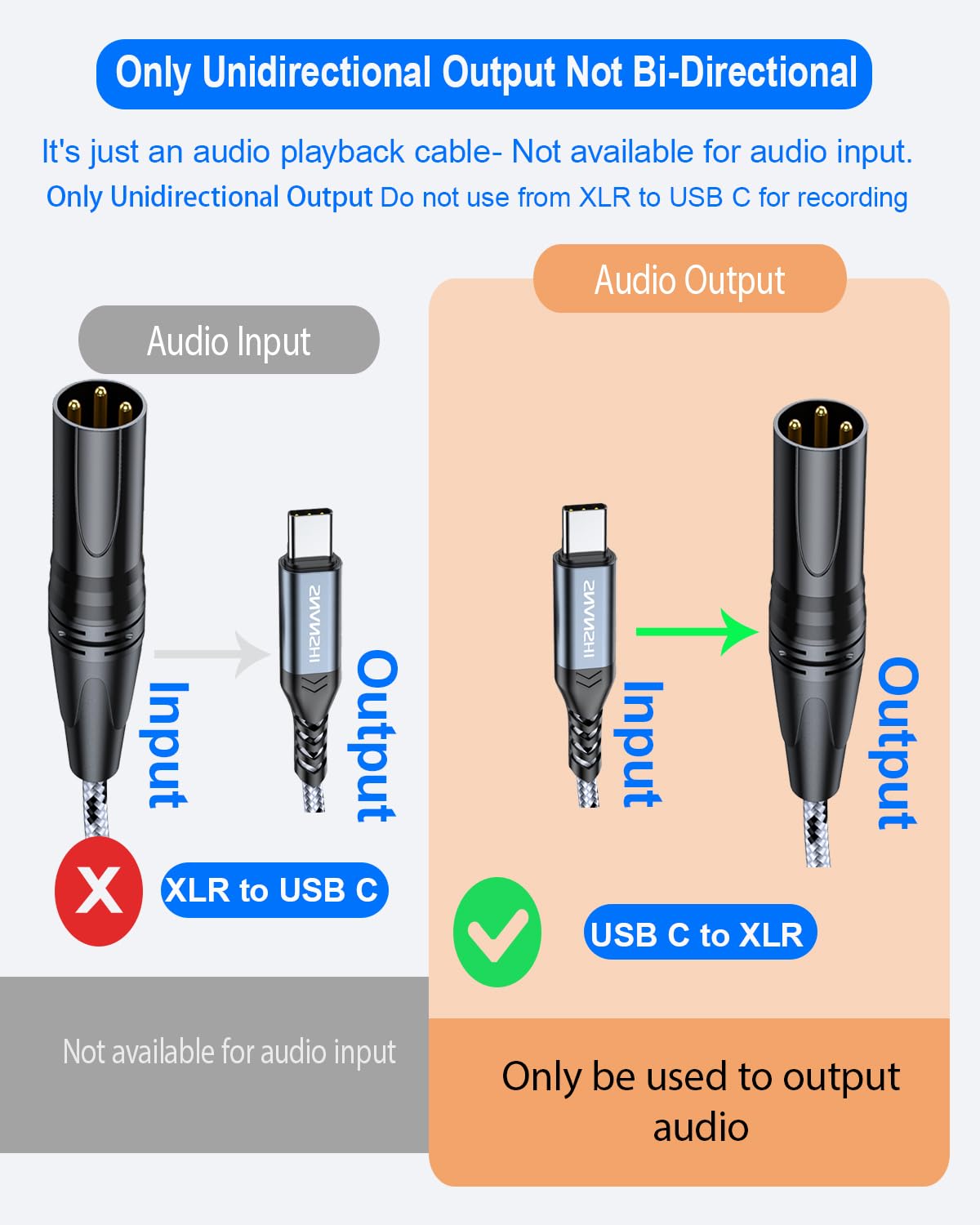 Foto 3 pulgar | Cable Usb C A Xlr Snanshi De 1 8 M Para Amplificador  Altavoz  Mezclador - Venta Internacional.