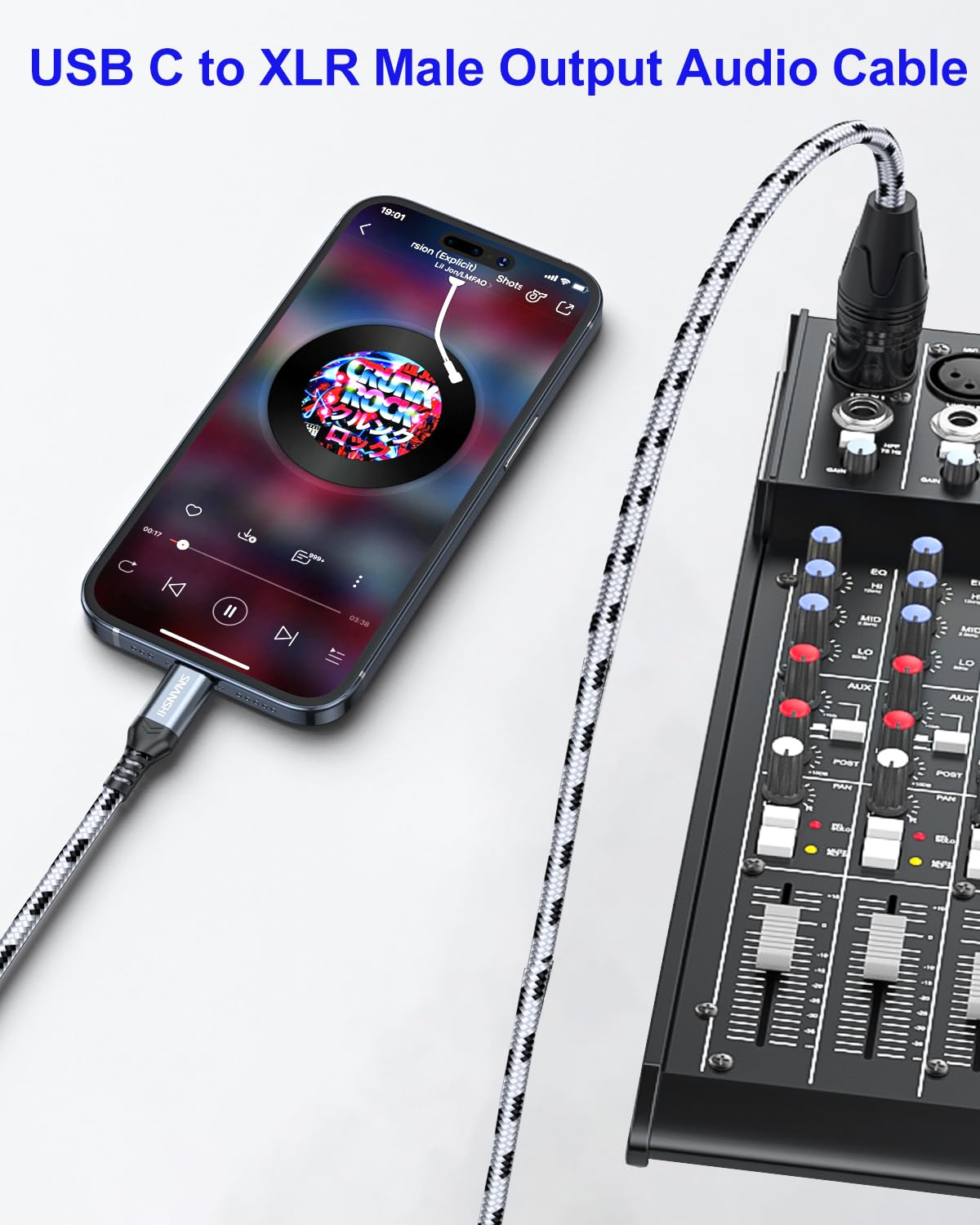 Foto 4 pulgar | Cable Usb C A Xlr Snanshi De 1 8 M Para Amplificador  Altavoz  Mezclador - Venta Internacional.