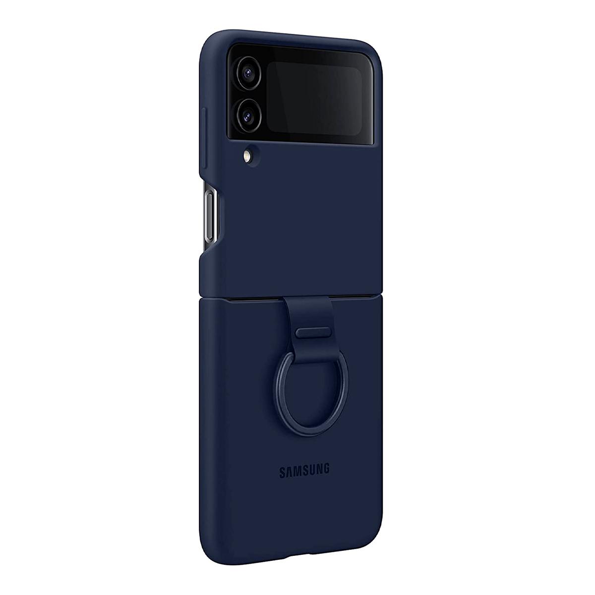 Foto 3 pulgar | Case Silicon Samsung Navy color Azul