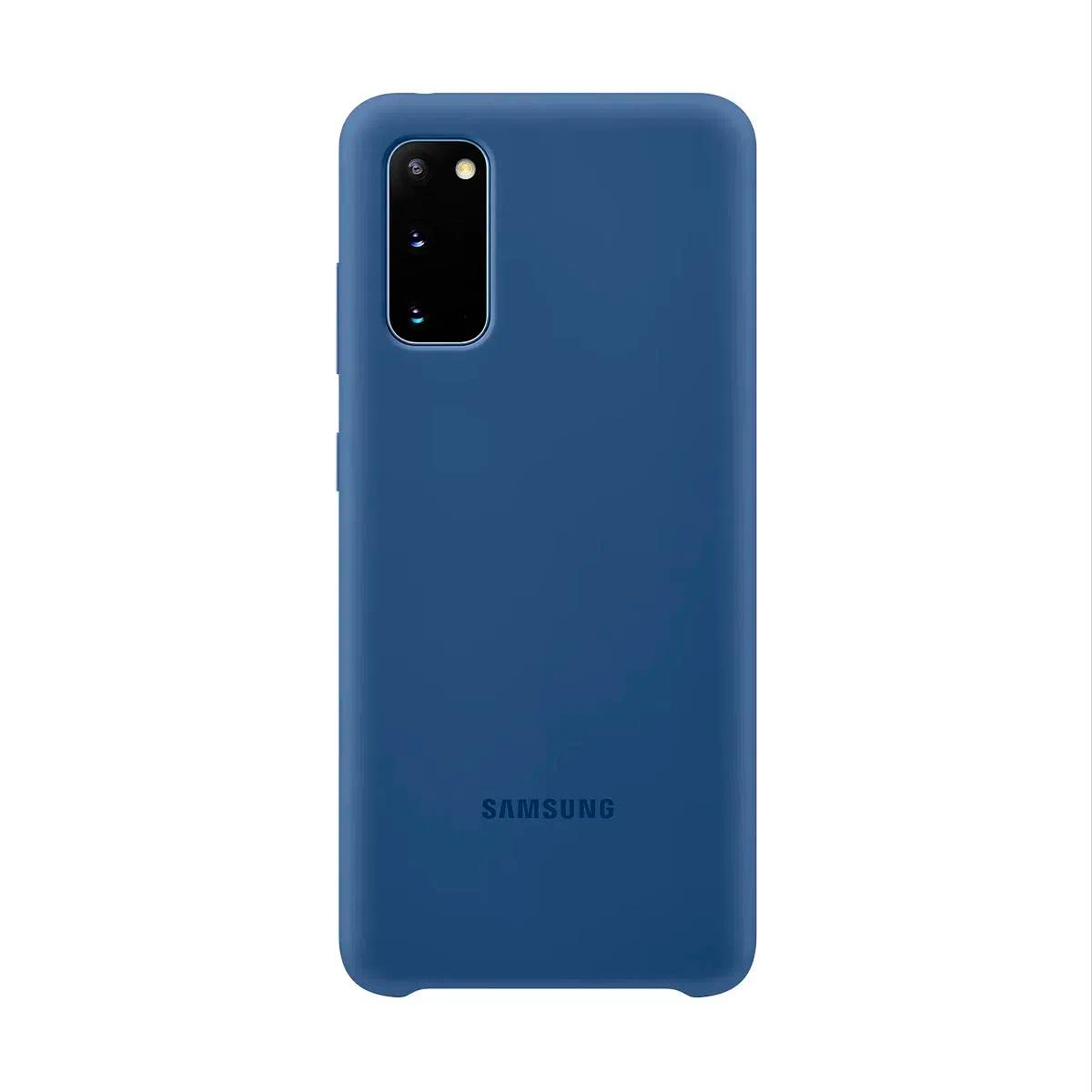 Foto 2 pulgar | Funda/Case Samsung Silicon Cover S20 color Azul Marino