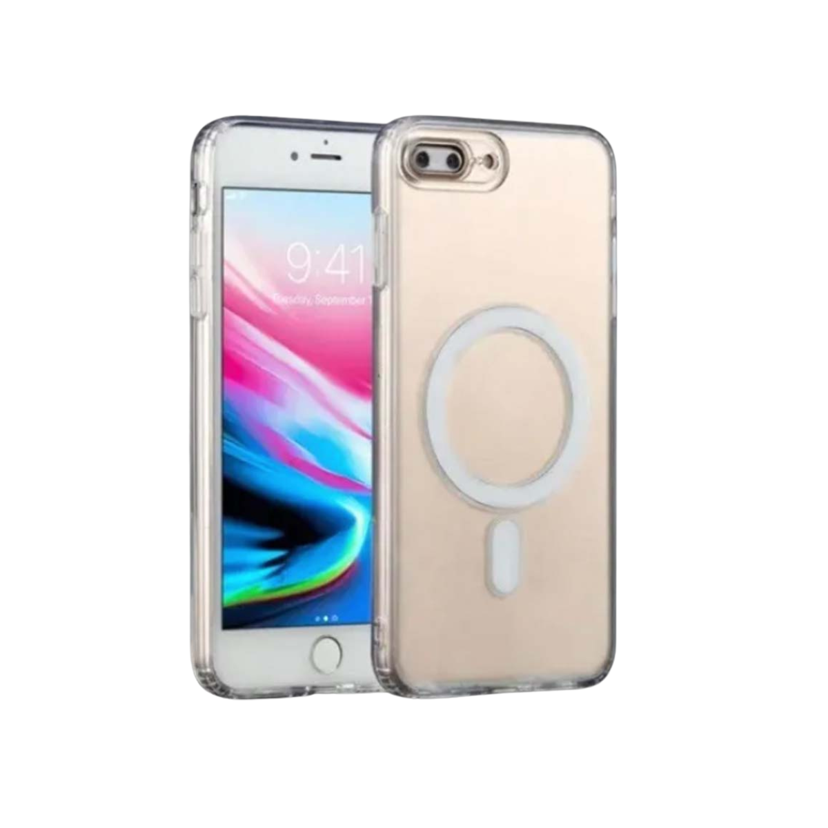 Foto 2 pulgar | Funda para Celular iPhone 7/8 Plus con Batería Magsafe Genérica color Transparente